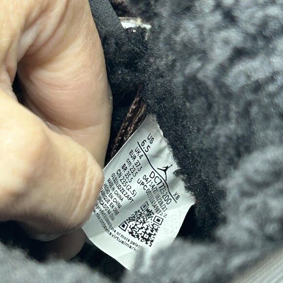 Nike Air Jordan 1 Mid SE Shoes Youth Size 6.5Y Brown Sherpa Fleece DC7723-200 - Picture 8 of 14